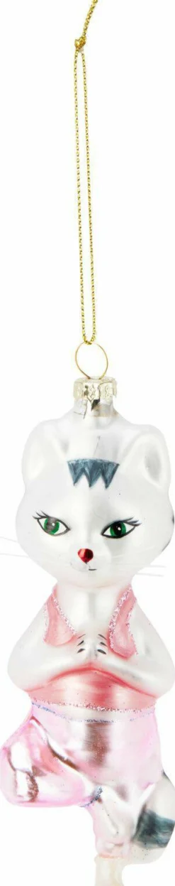 Weihnachtskugel YOGA KATZE