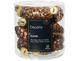 Weihnachtskugel-Box Zapfen ESPRESSOBRAUN