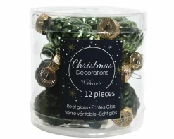 Weihnachtskugel-Box Zapfen PINIENGRÜN