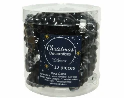 Weihnachtskugel-Box Zapfen SCHWARZ