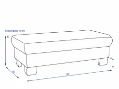 XXL SYSTEMPOLSTER Hocker PAULINA